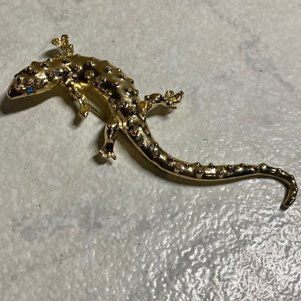 VINTAGE Lizard Brooch - Picture 1 of 2